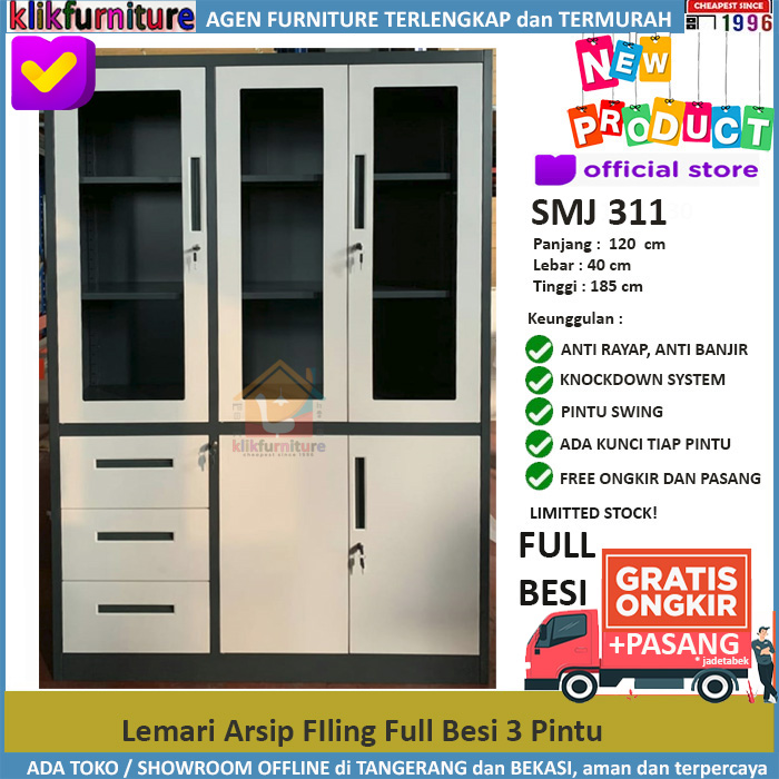 Lemari Arsip Besi Filing Cabinet Besi Kantor SM 12 / 112